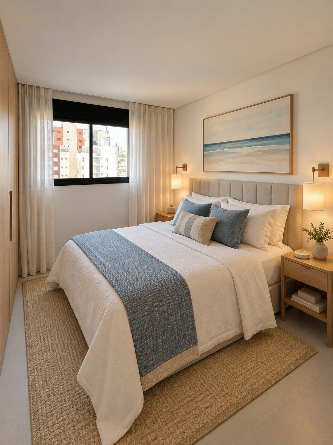Illustrative image of a decorated bedroom
